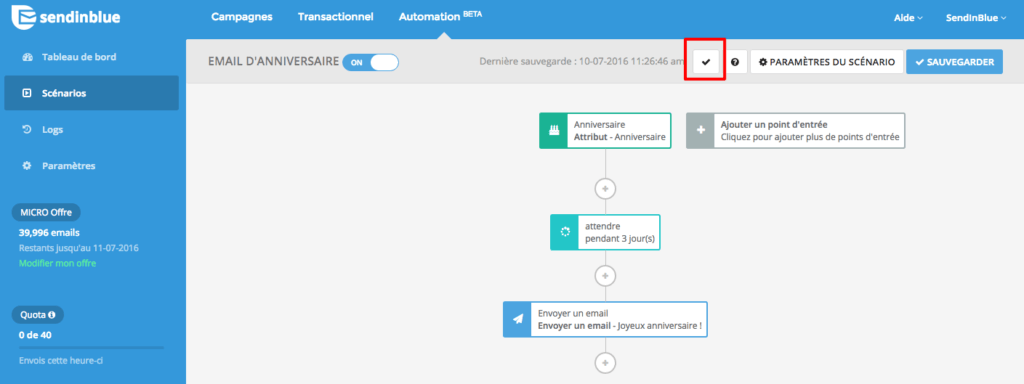 marketing automation sendinblue