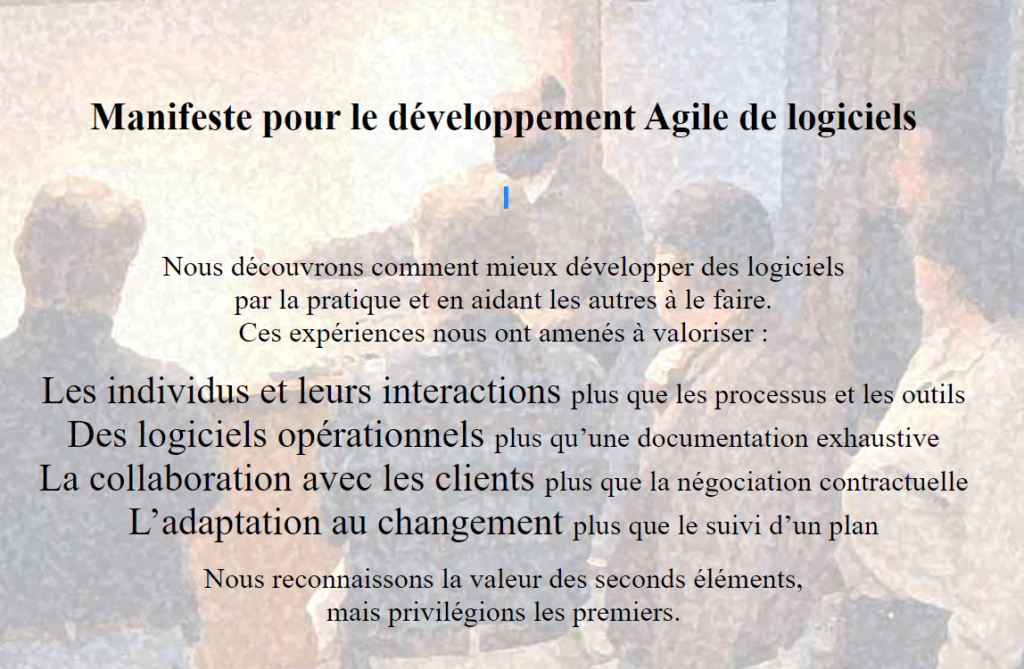 methode agile manifeste