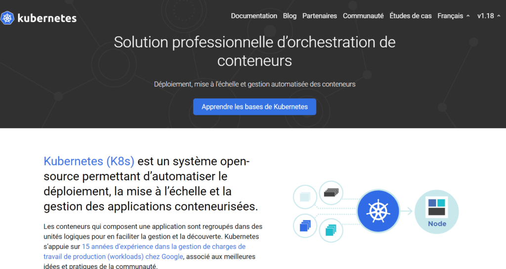 technologies web kubernetes