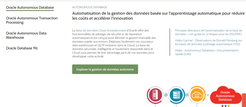 technologies web oracle