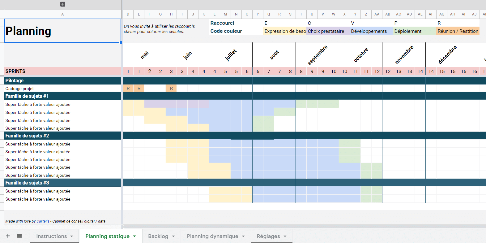 Planning сайт