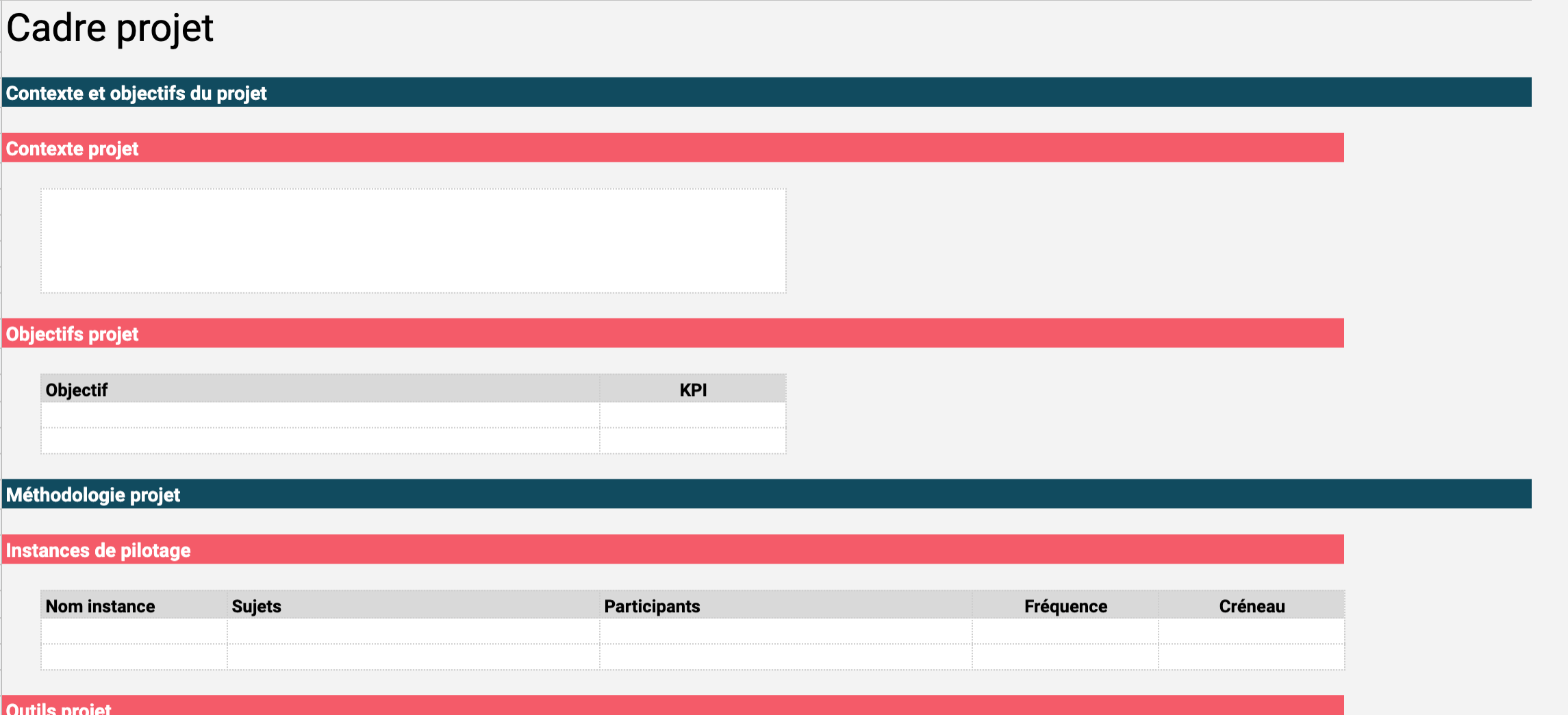 template okr