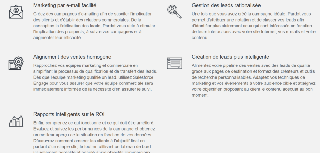 logiciel marketing automation b2b exemple pardot Salesforce